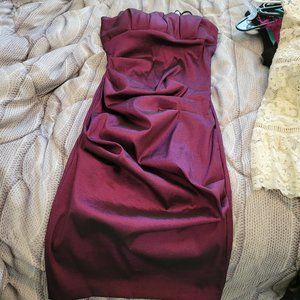 Betsy & Adam strapless cocktail dress